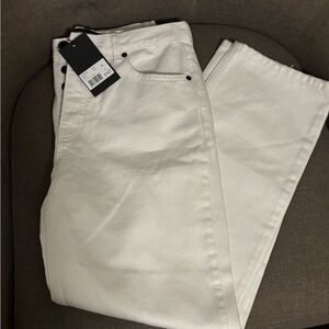 White Straight Leg Jeans - The Kooples